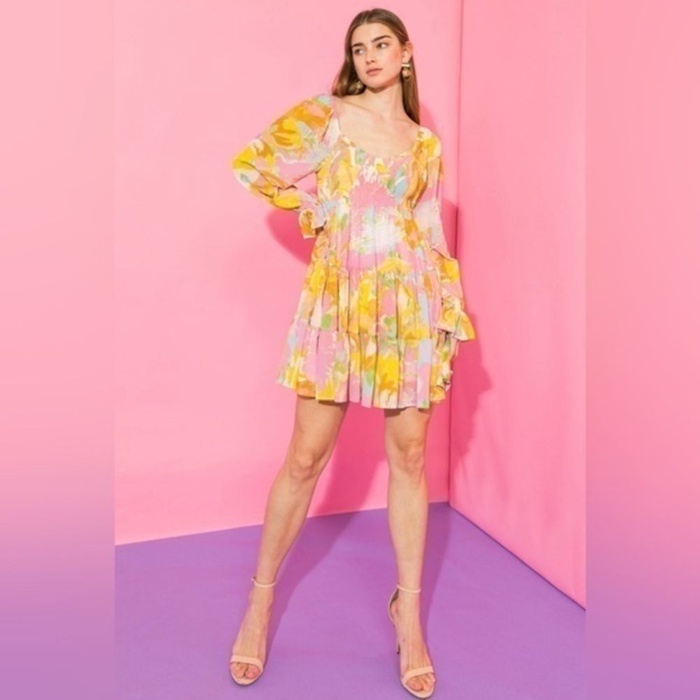 Flying Tomato With a Purpose Floral Mini Dress